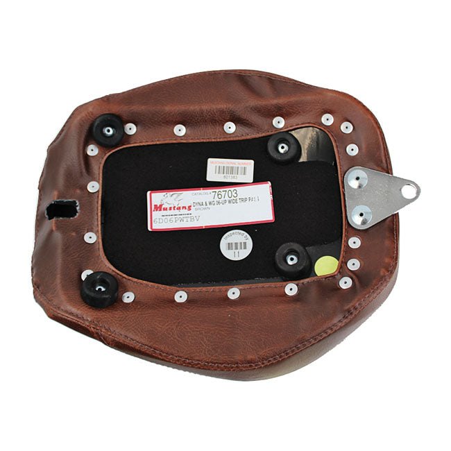 Mustang Seat Rear Wdtrip Brown Pillion Pads Mustang