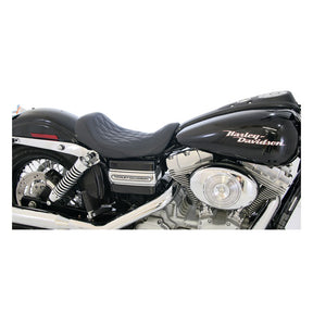 Mustang Seat Wide Tripper™ Solo Diamond Stitched Black Solo Seats Mustang