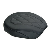 Mustang Pillion Pad Solo Wide Tripper™ Diamond Stitched Black Pillion Pads Mustang