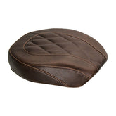 Mustang Pillion Pad Wide Tripper™ Diamond Stitched Brown Pillion Pads Mustang