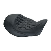 Mustang Seat Wide Tripper™ Forward Solo Diamond Stitched Black Solo Seats Mustang