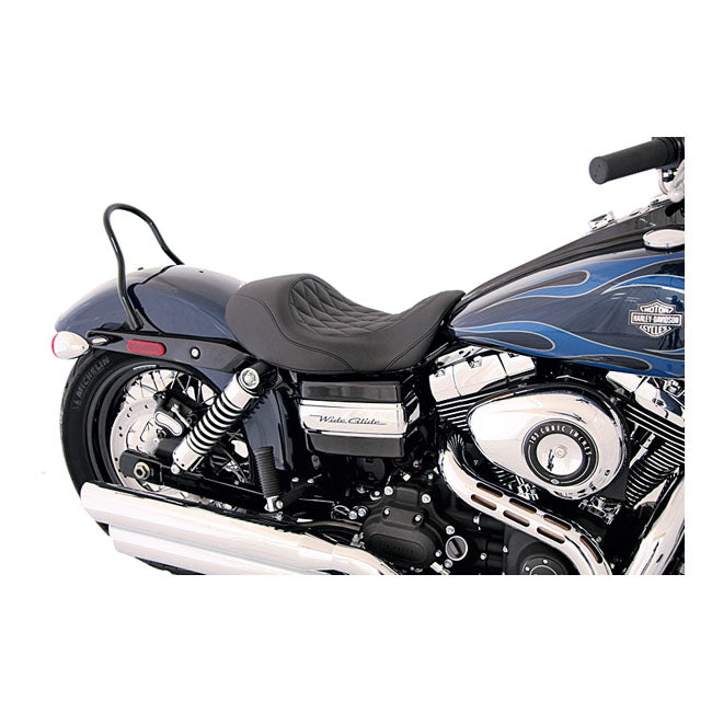Mustang Seat Wide Tripper™ Forward Solo Diamond Stitched Black Solo Seats Mustang