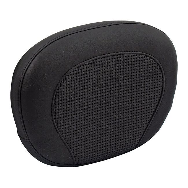 Mustang, sissy bar back pad. Black. Textured BACK PADS Mustang