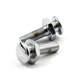 Mustang Solo Seat Mounting Bolts 5/16 24 Front Chrome Seat Mount Parts Mustang