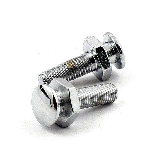 Mustang Solo Seat Mounting Bolts 5/16 24 Front Chrome Seat Mount Parts Mustang