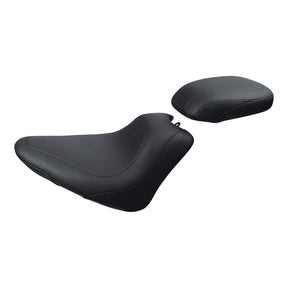 Mustang Seat Wide Tripper™ Solo Vintage Smooth Black Solo Seats Mustang