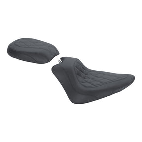 Mustang Pillion Pad Solo Wide Tripper™ Diamond Stitch Pillion Pads Mustang