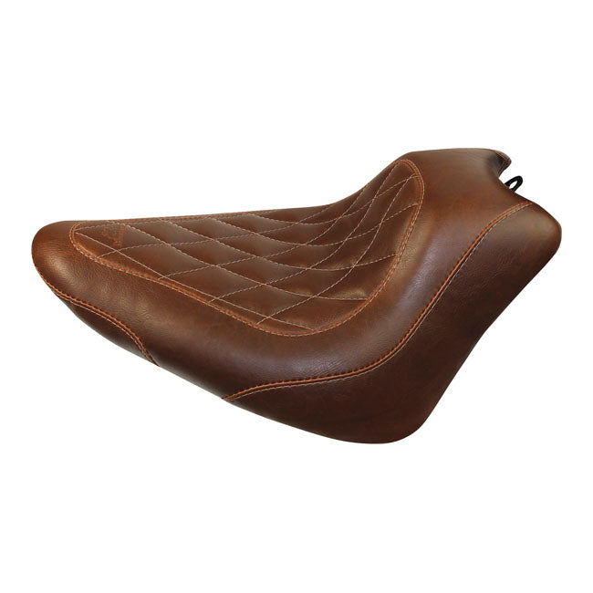 Mustang Seat Wide Tripper™ Solo Diamond Stitched Brown Solo Seats Mustang