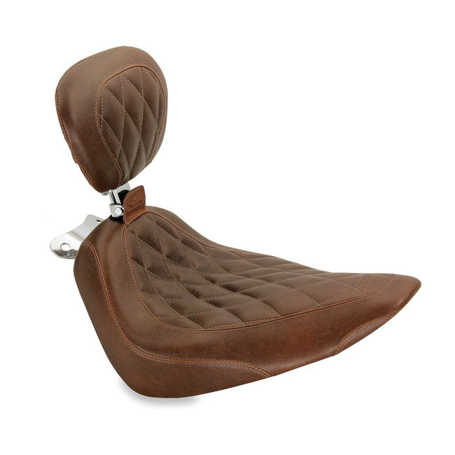 Mustang, Wide Tripper solo seat. With rider backrest SOLO SEATS Mustang