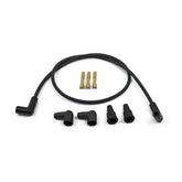Compu Fire, 8mm Spark Plug 2 Wire Set, Universal. Black Spark Plug Wires Compu Fire