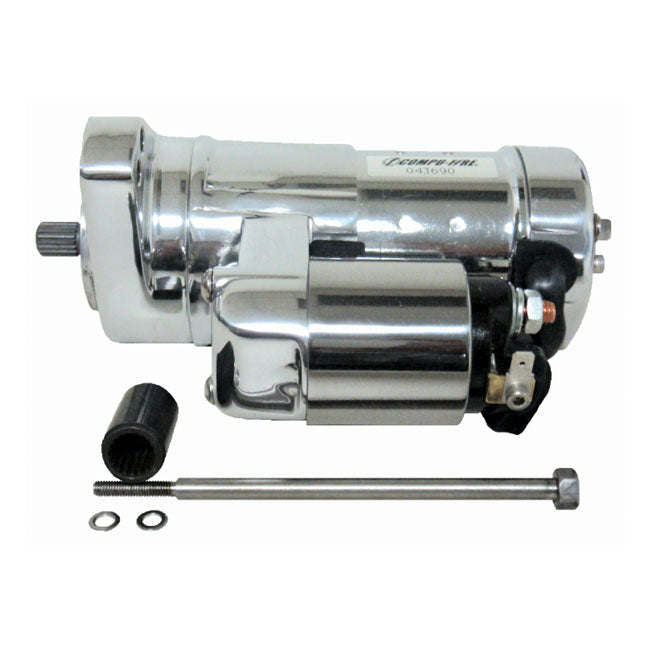 Compu Fire, Gen3 Starter Motor. 2.0k W. Chrome Starter Motors Compu Fire