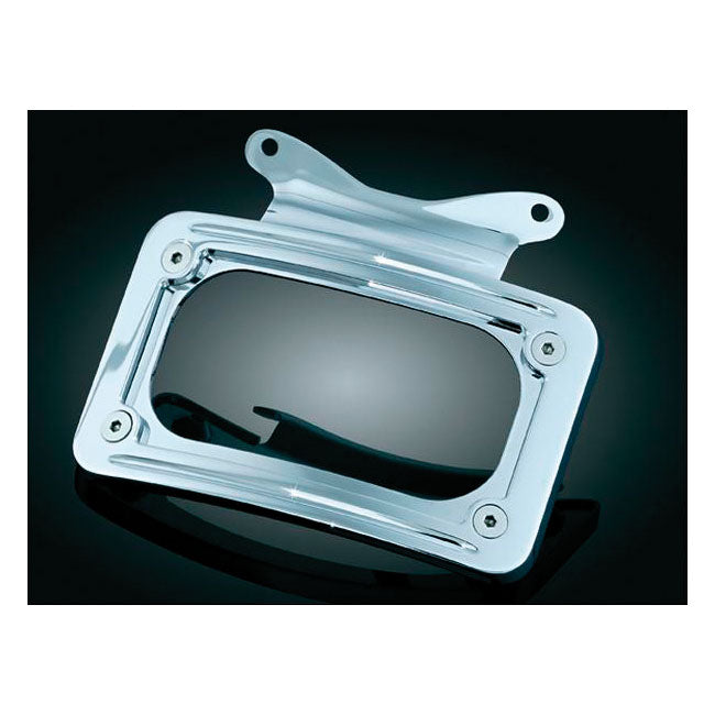 Kuryakyn, curved license plate mount. Chrome LICENSE PLATE FRAMES Kuryakyn