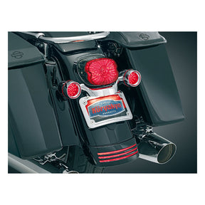 Kuryakyn, curved license plate mount. Chrome LICENSE PLATE FRAMES Kuryakyn