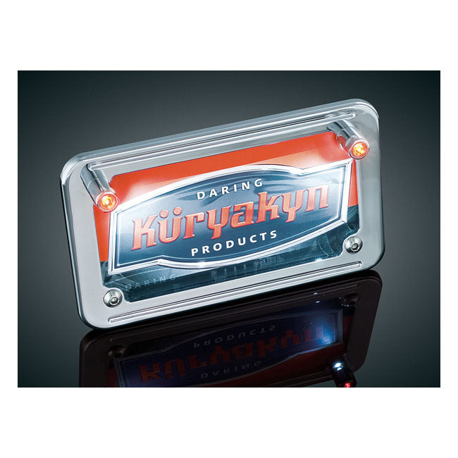 Kuryakyn, LED license plate bolt lights.w/turn signal accent LICENSE PLATE LIGHTS Kuryakyn