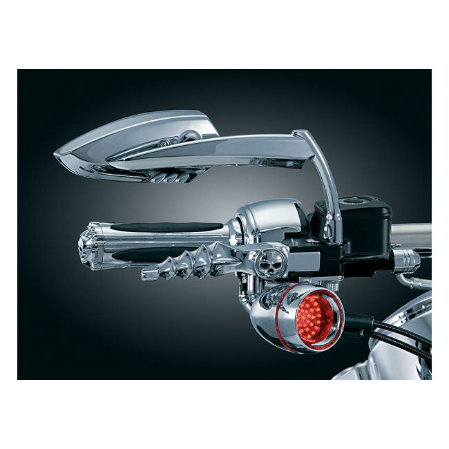 Kuryakyn, Scythe 1 mirror set. Chrome MIRRORS Kuryakyn