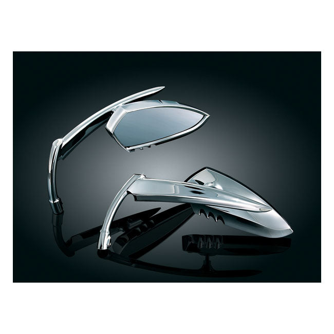 Kuryakyn, Scythe 1 mirror set. Chrome MIRRORS Kuryakyn