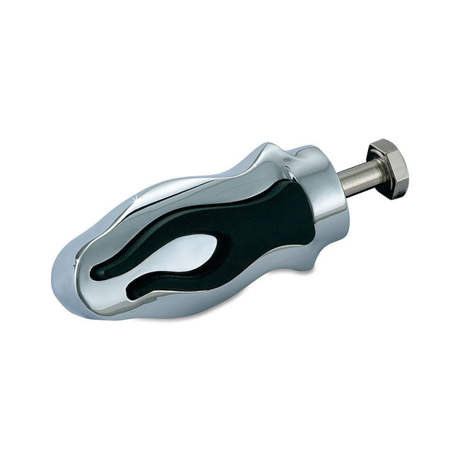 Kuryakyn, Flamin'' shift peg. Chrome Shifter Peg Kuryakyn