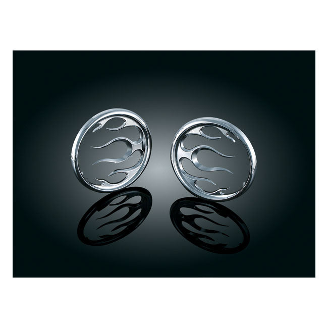 Kuryakyn, Speaker grill accents. Flame SPEAKERS Kuryakyn