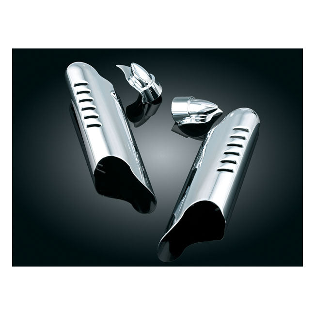 Kuryakyn, Lower leg deflector shields. Chrome LOWER LEG ACCENT COVERS Kuryakyn