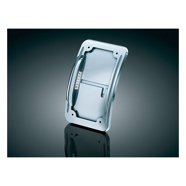 Kuryakyn, Curved license plate holder, vertical LICENSE PLATE BRACKETS Kuryakyn