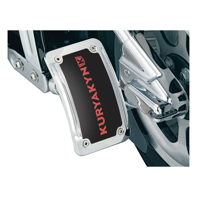 Kuryakyn, Curved license plate holder, vertical LICENSE PLATE BRACKETS Kuryakyn
