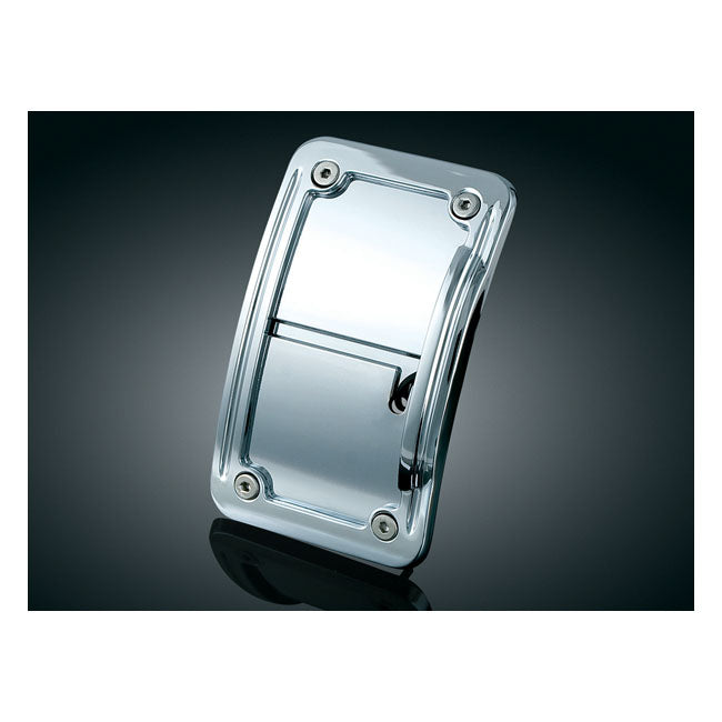 Kuryakyn, Curved license plate holder, vertical LICENSE PLATE BRACKETS Kuryakyn