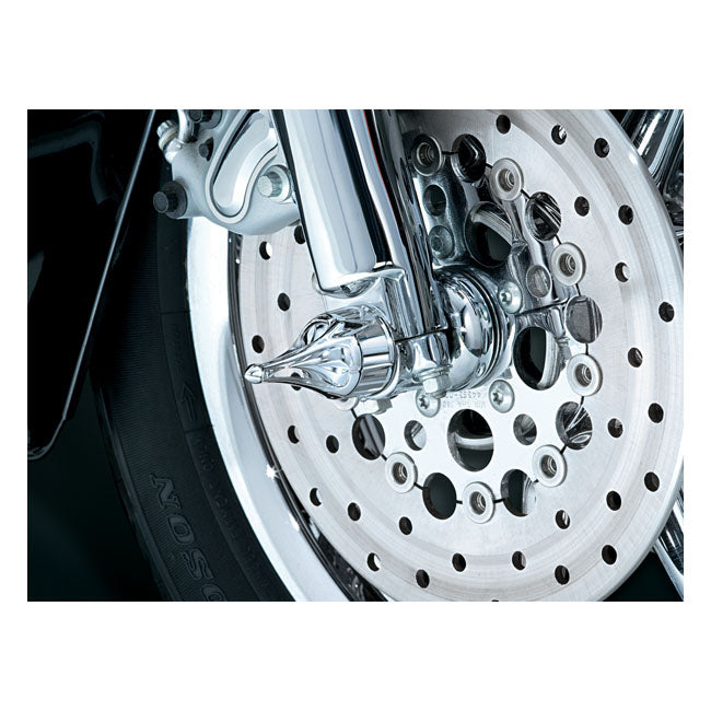 Kuryakyn, Front axle cover set roman. Chrome AXLE COVERS Kuryakyn
