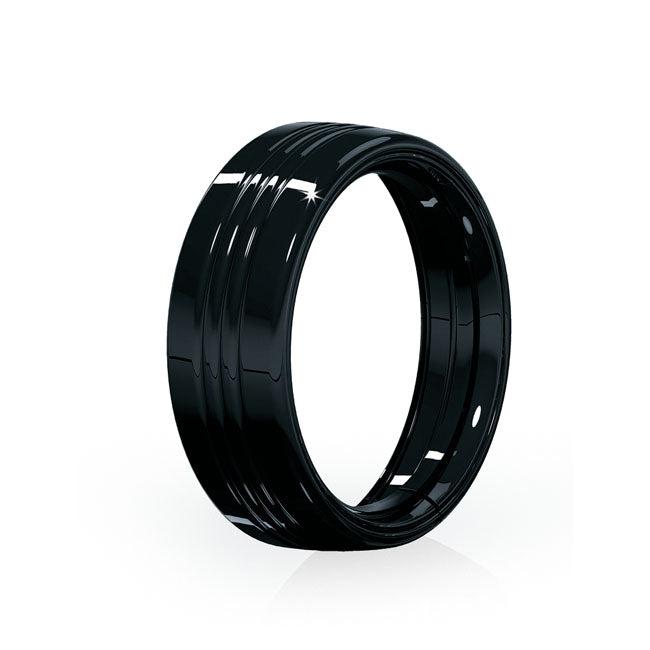Kuryakyn, 7" headlamp trim ring. Gloss black HEADLAMP MISC Kuryakyn