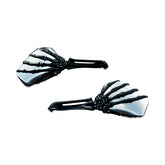 Kuryakyn, Skeleton-hand mirror set. Black hand, chrome head MIRRORS Kuryakyn