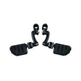 Kuryakyn, Longhorn highway peg set. 1-1/4 (32mm). Black FOOTPEGS Kuryakyn