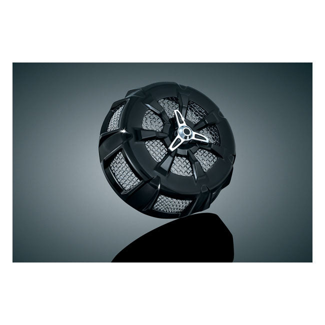 Kuryakyn, Alley Cat air cleaner cover. Black/chrome Air Cleaner Cover Kuryakyn