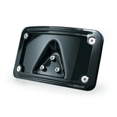 Kuryakyn, Curved laydown license plate frame. Black LICENSE PLATE MOUNT SETS Kuryakyn