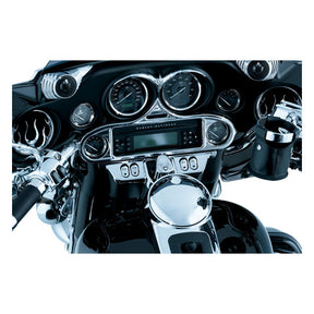 Kuryakyn, Speedo & tach brow. Chrome SPEEDOMETER/TACHO COVERS Kuryakyn
