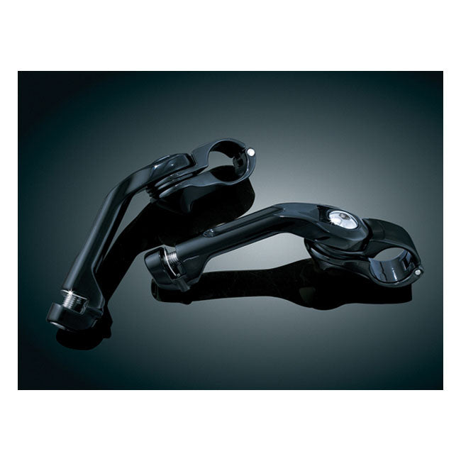 Kuryakyn, Tour-Tech cruise peg mounts. Long. Black FOOTPEGS MOUNTS Kuryakyn