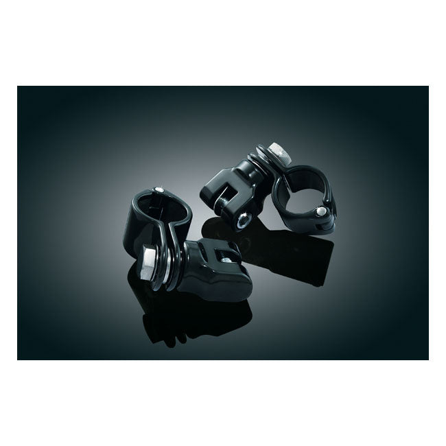 Kuryakyn, Magnum cruise peg mounts 1-1/4" (32mm). Black FOOTPEGS MOUNTS Kuryakyn