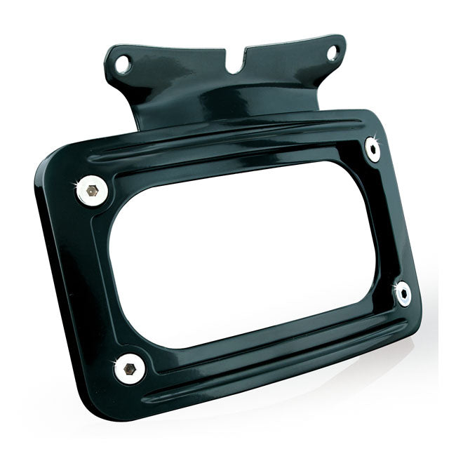 Kuryakyn, curved license plate mount. Black LICENSE PLATE FRAMES Kuryakyn