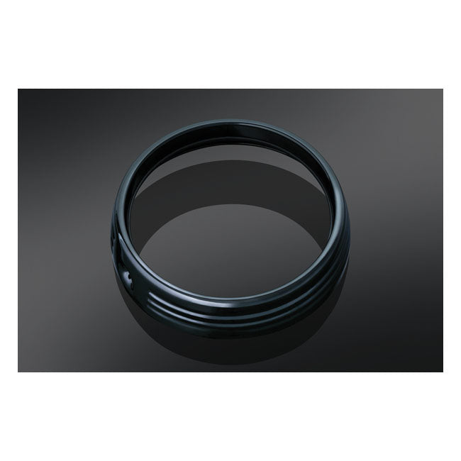 Kuryakyn, 7" headlamp trim ring. Gloss black HEADLAMP TRIM RINGS Kuryakyn