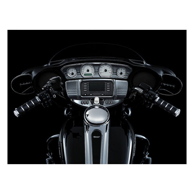 Kuryakyn, TrI-line gauge trim. Chrome FAIRING ACCENTS Kuryakyn