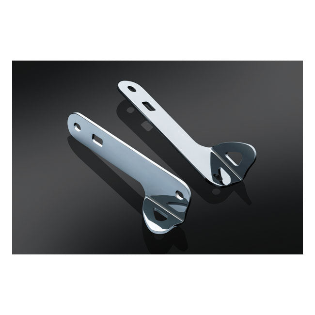 Kuryakyn, Front fork custom tie-down brackets. Chrome TIE DOWNS Kuryakyn
