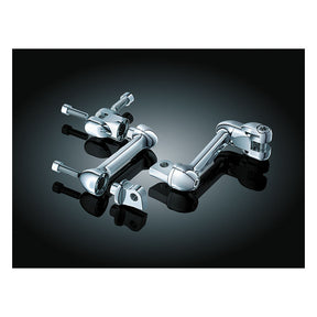 Kuryakyn, Adjustable passenger offset mount set. Chrome FOOTPEGS MOUNTS Kuryakyn