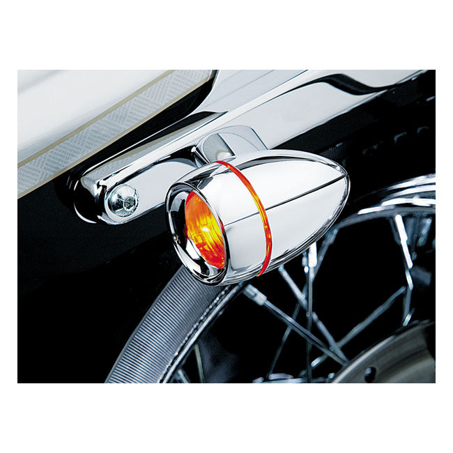 Kuryakyn, Turn signal recessed trim rings & lens kit. Chrome TURN SIGNALS TRIM RINGS Kuryakyn