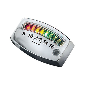Kuryakyn, LED battery gauge. Chrome BATTERY MISC Kuryakyn