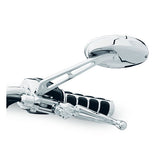 Kuryakyn, Ellipse mirror set. Chrome MIRRORS Kuryakyn