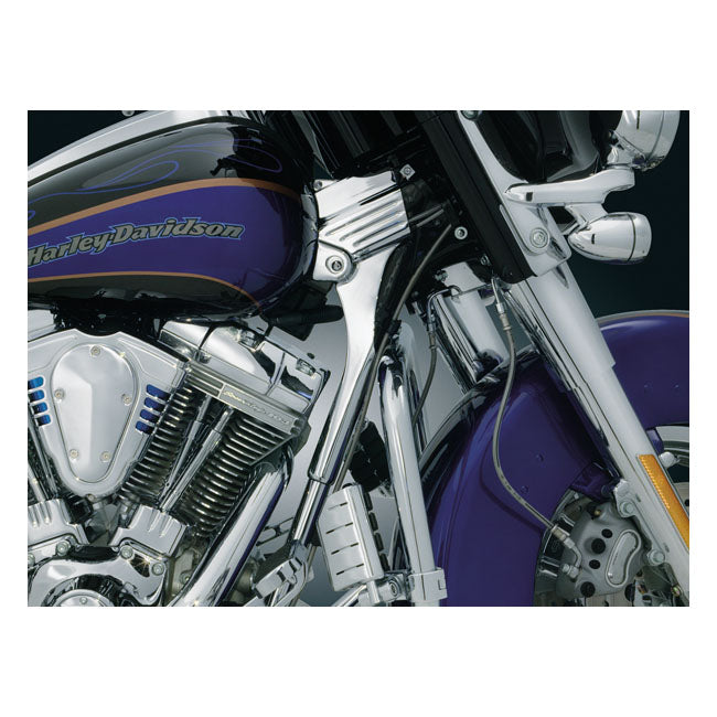 Kuryakyn, FLT deluxe frame neck cover kit. Chrome FRAMES COVERS Kuryakyn