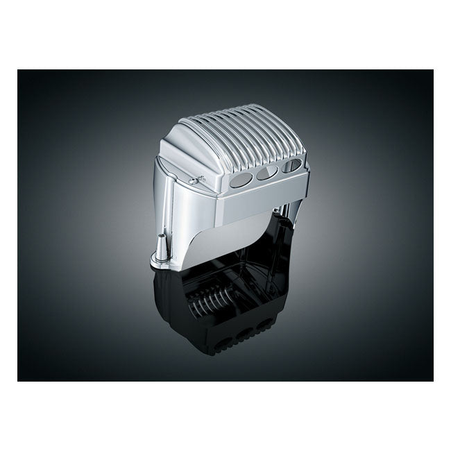 Kuryakyn, Touring voltage regulator/rectifier cover. Chrome REGULATOR COVERS/VISORS Kuryakyn
