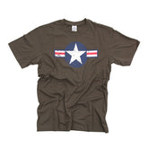 Army Surplus Air Force Star & Bars t-shirt green T-SHIRTS Army Surplus