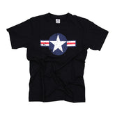 Army Surplus Air Force Star & Bars t-shirt black T-SHIRTS Army Surplus
