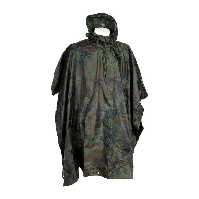 Fostex poncho woodland camo CAMPING AND OUTDOOR Army Surplus