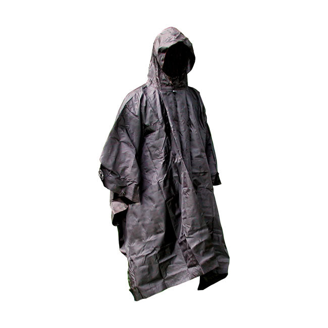 Fostex poncho, black CAMPING AND OUTDOOR Army Surplus