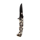 Knife skull & clip black ivory KNIVES Army Surplus